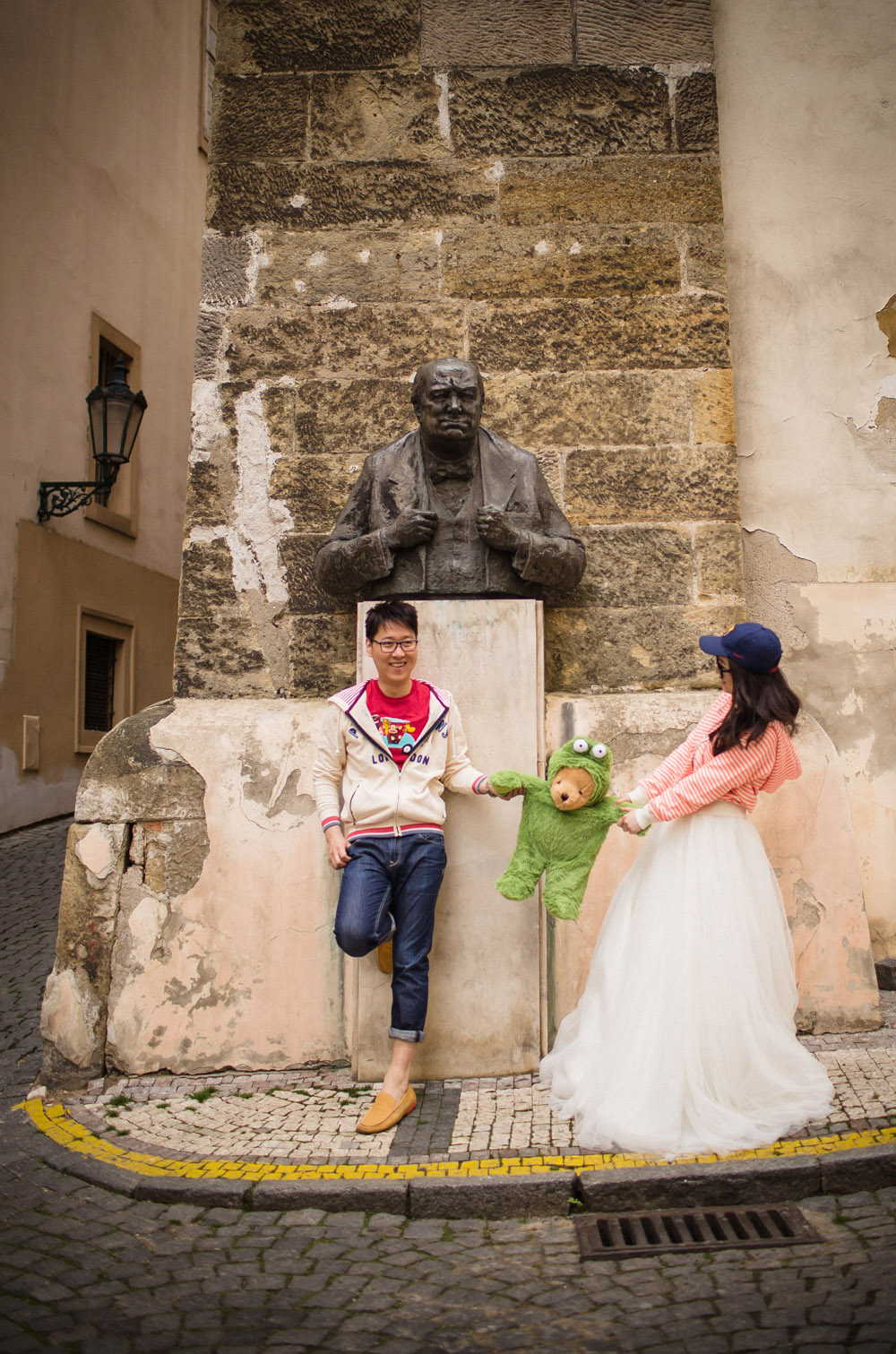 Dudu & Leo pre wedding portrait session in Prague by American Photographer Kurt Vinion. 