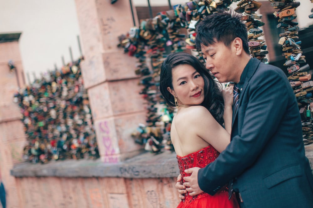 Dudu & Leo pre wedding portrait session in Prague by American Photographer Kurt Vinion. 