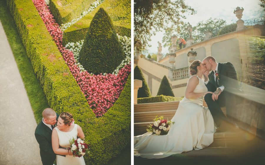 Prague weddings / R&J / Wedding Ceremony at the Vrtba Garden / American Photographer Kurt Vinion