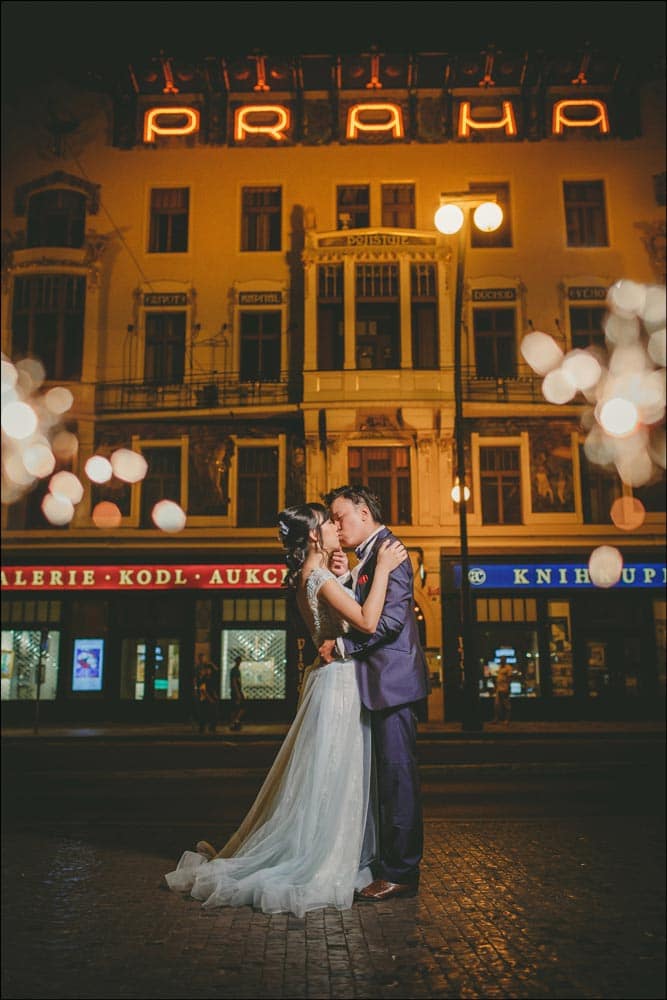 a summer pre wedding portrait session in Prague with C&L from Macau, by American photographer Kurt Vinion