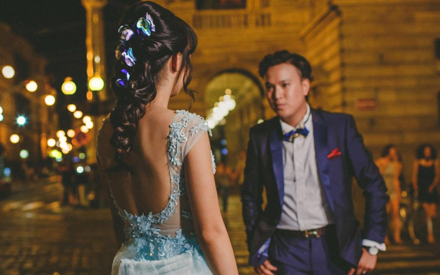 a summer pre wedding portrait session in Prague with C&L from Macau, by American photographer Kurt Vinion