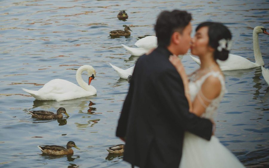 a summer pre wedding portrait session in Prague with C&L from Macau, by American photographer Kurt Vinion