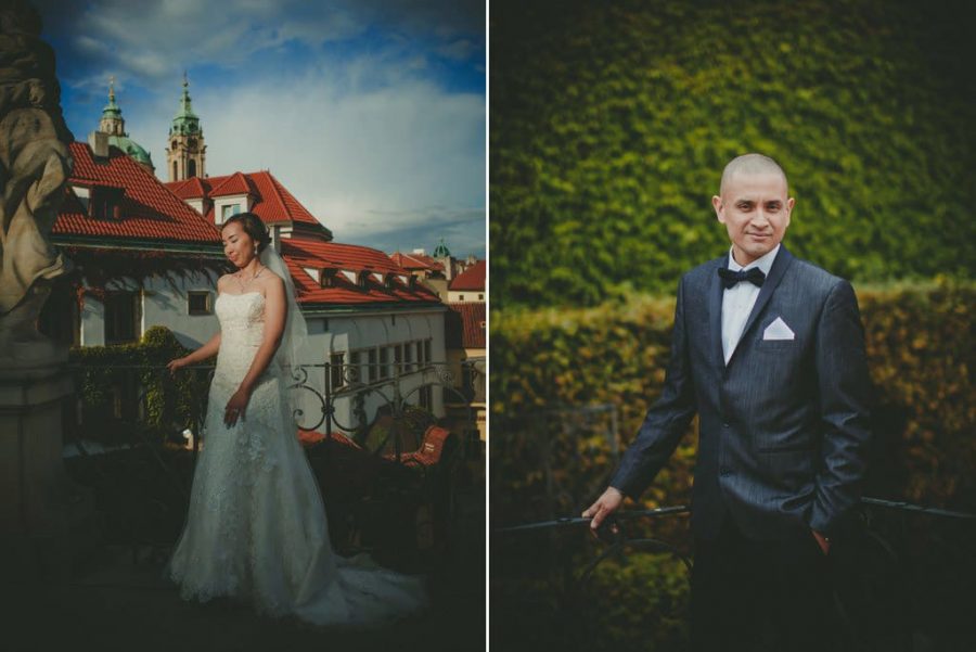 destination weddings Prague / J&J wedding photos from Vrtba Garden / captured by American photographer Kurt Vinion