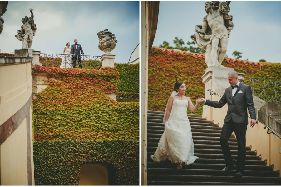 wedding planners Prague / J&J wedding photos from Vrtba Garden / captured by American photographer Kurt Vinion