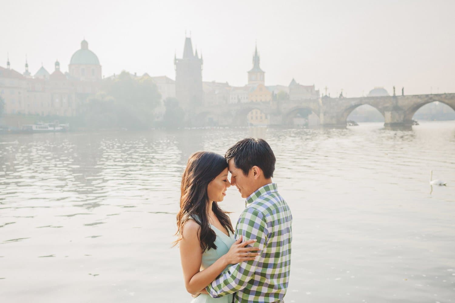 an engagement session in Prague with A&P (USA)
